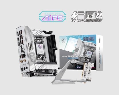 MSI MPG Z890I EDGE TI WIFI m-ITX MB, INTEL Z890, 2x DDR5 128GB, 1x HDMI, 1x PCI-E x16 slot, 4x M....