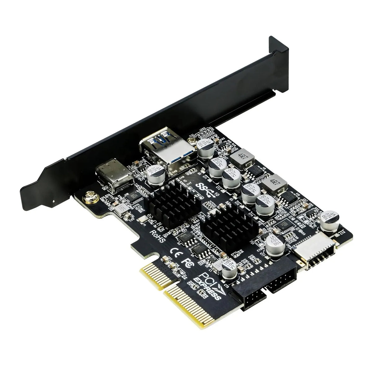 Simplecom EC315 PCIe x4 to 4-Port USB 3.2 Gen II 10Gbps Type-C and Type-A with Front Panel USB 3.... - Image 2