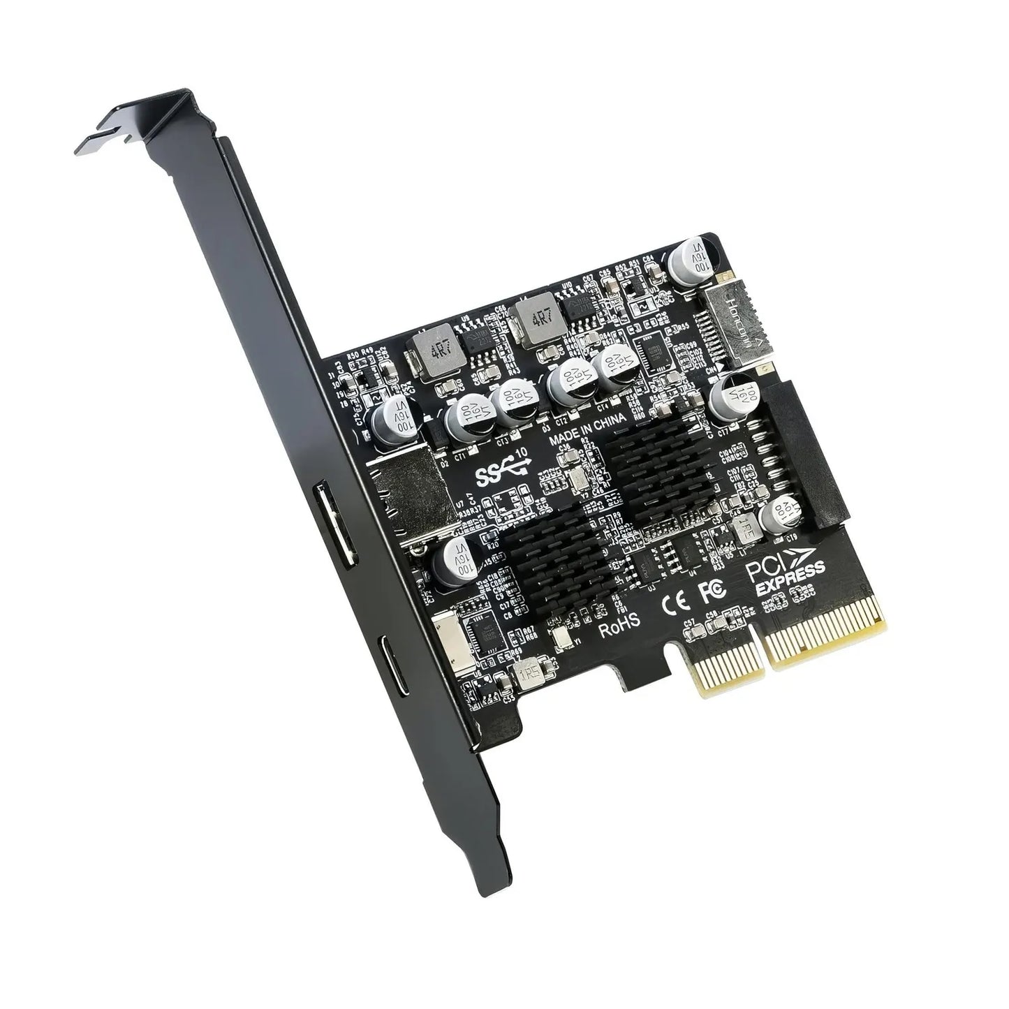 Simplecom EC315 PCIe x4 to 4-Port USB 3.2 Gen II 10Gbps Type-C and Type-A with Front Panel USB 3.... - Image 3