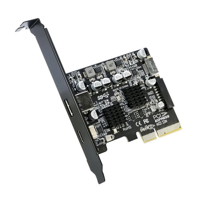 Simplecom EC315 PCIe x4 to 4-Port USB 3.2 Gen II 10Gbps Type-C and Type-A with Front Panel USB 3.... - Image 3