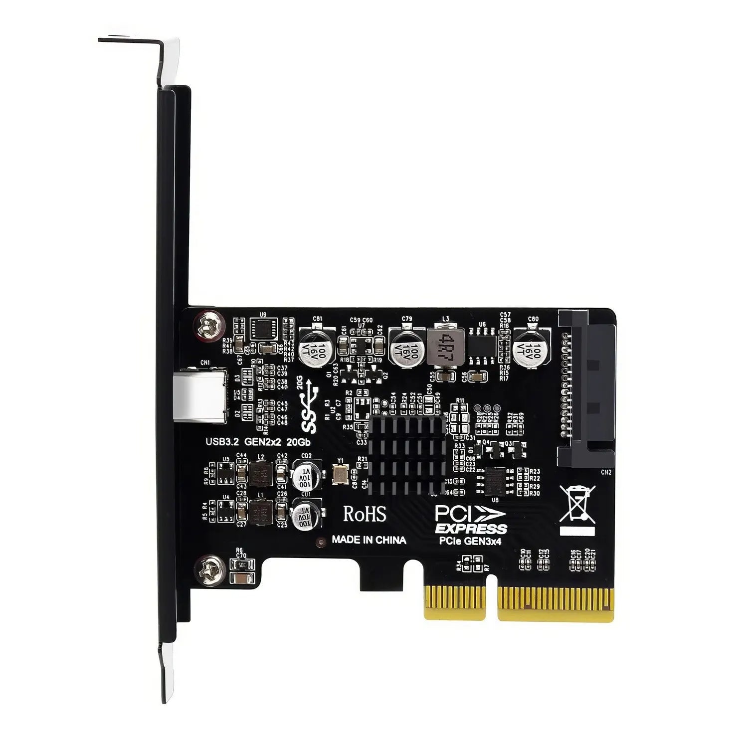 Simplecom EC318v2 PCI-e x4 to USB 3.2 Gen2x2 20Gbps USB-C Expansion Card - Backup, NAS  Storage - Image 3