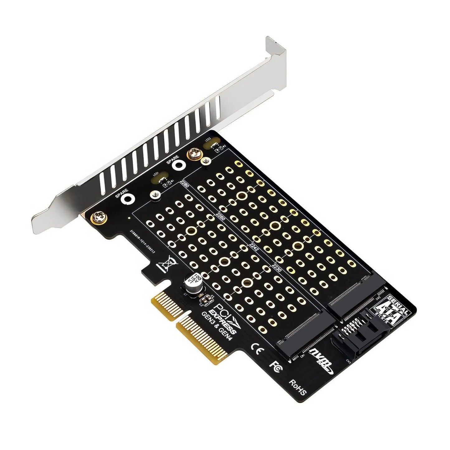 Simplecom EC412v2 NVMe and SATA M.2 SSD to PCIe x4 Expansion Card - Motherboards - Image 2