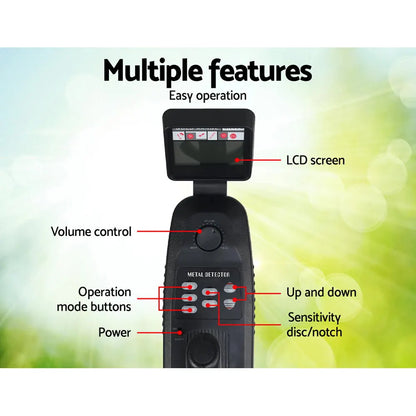 Metal Detector 180MM Deep Sensitive Water Resistant Treasure Hunter Gold Digger - Image 3