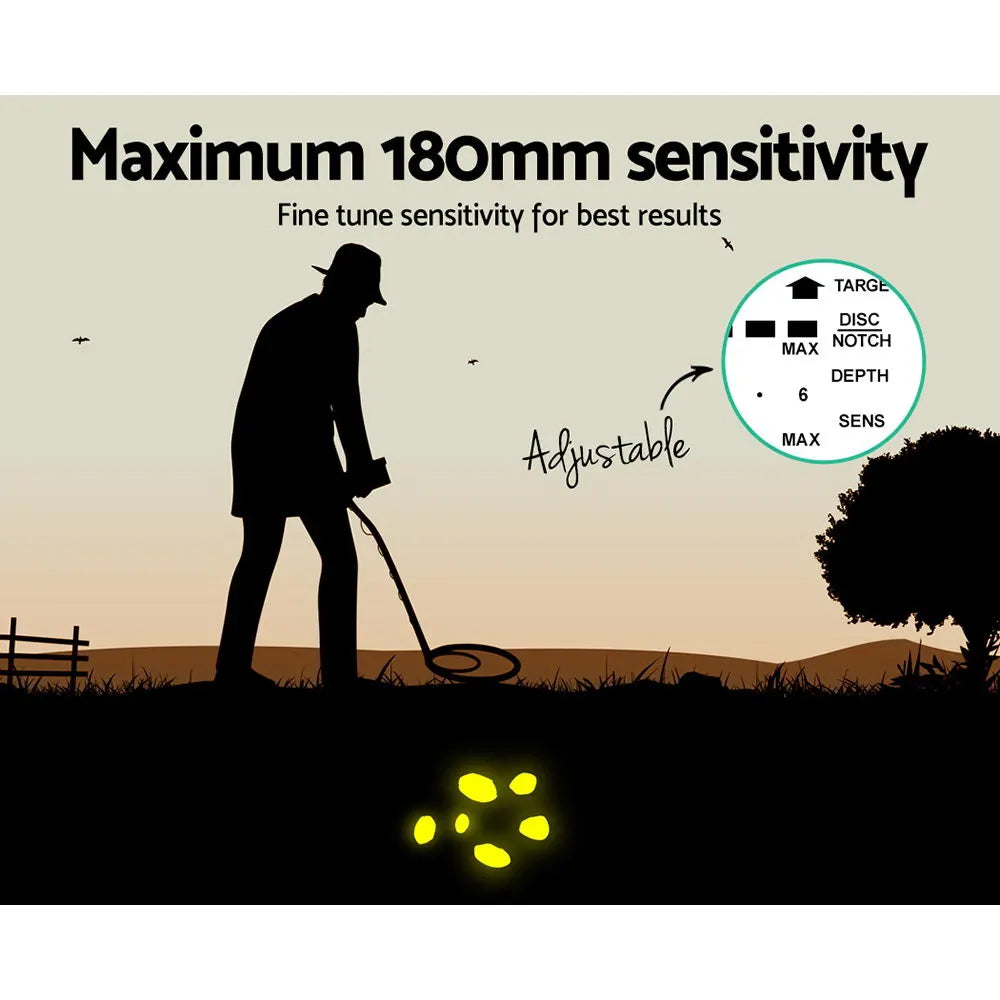 Metal Detector 180MM Deep Sensitive Water Resistant Treasure Hunter Gold Digger - Image 5