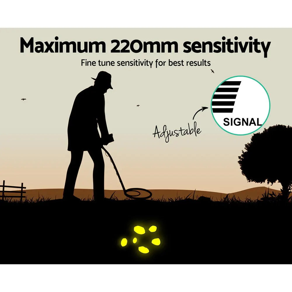 Metal Detector 220MM Deep Sensitive Water Resistant Treasure Hunter Gold Digger - Image 5
