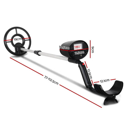 Metal Detector 180MM Deep Sensitive Water Resistant Treasure Hunter Gold Digger Black - Image 2