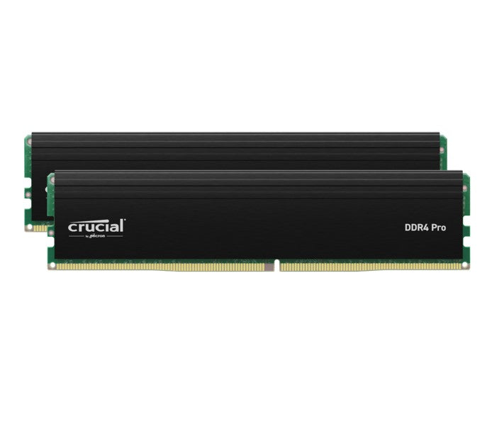 Crucial Pro 64GB (2x32GB) DDR4 UDIMM 3200MHz CL22 Black Heat Spreader Support Intel XMP AMD Ryzen...