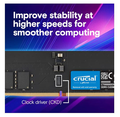 Crucial 64GB (1x64GB) DDR5 CUDIMM 6400MHZ CL52 Desktop PC Memory for Intel Core Ultra Processors... - Image 4