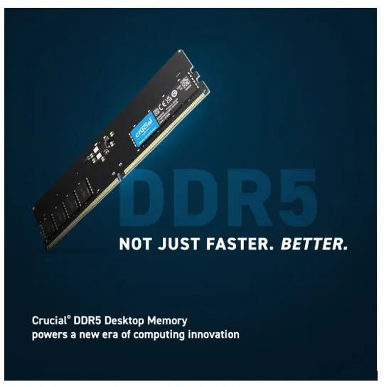 Crucial 8GB (1x8GB) DDR5 UDIMM 5600MHz CL46 Desktop PC Memory ~CT8G48C40U5 - Image 2