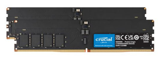 Crucial 32GB (2x16GB) DDR5 CUDIMM 6400MHZ CL52 Desktop PC Memory for Intel Core Ultra Processors...