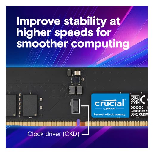 Crucial 32GB (2x16GB) DDR5 CUDIMM 6400MHZ CL52 Desktop PC Memory for Intel Core Ultra Processors... - Image 4