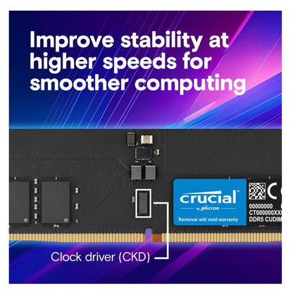 Crucial 64GB (2x32GB) DDR5 CUDIMM 6400MHZ CL52 Desktop PC Memory for Intel Core Ultra Processors... - Image 4