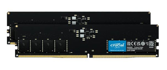 Crucial 128GB (2x64GB) DDR5 UDIMM 5600MHz CL46 Desktop PC Memory