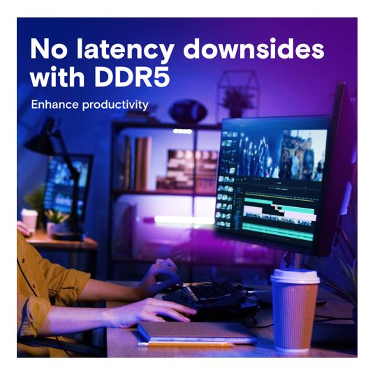 Crucial 128GB (2x64GB) DDR5 UDIMM 5600MHz CL46 Desktop PC Memory - Image 4