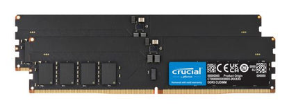 Crucial 128GB (2x64GB) DDR5 CUDIMM 6400MHZ CL52 Desktop PC Memory for Intel Core Ultra Processors...