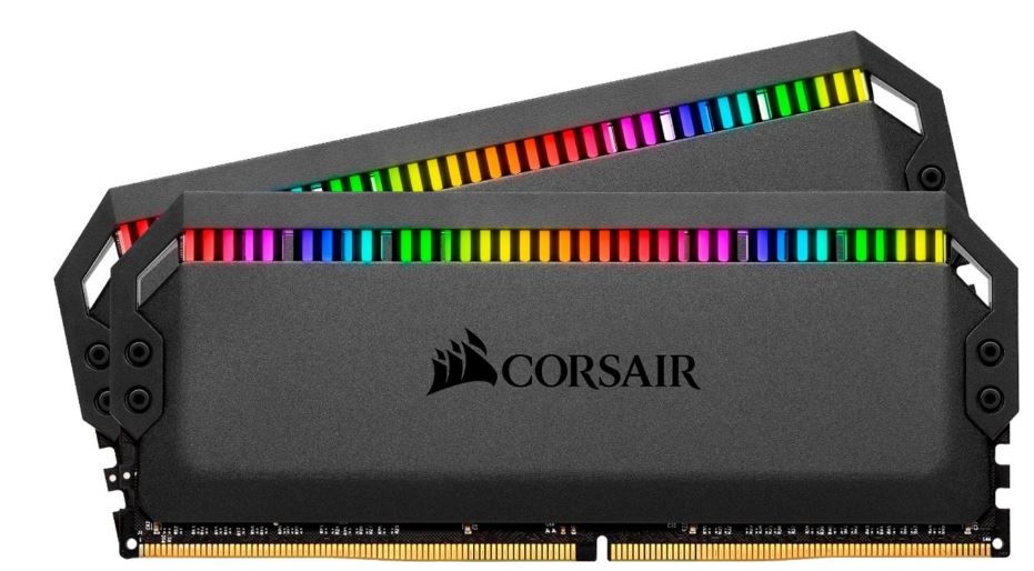 Corsair Dominator Platinum RGB 32GB (2x16GB) DDR4 3200MHz C16 XMP 2.0 Black Desktop PC Gaming Memory