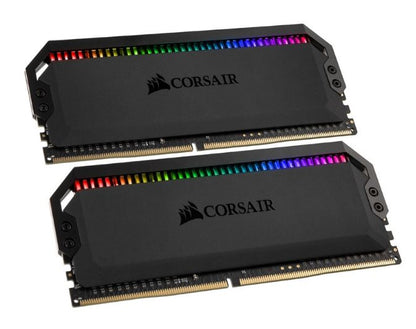 Corsair Dominator Platinum RGB 32GB (2x16GB) DDR4 3200MHz C16 XMP 2.0 Black Desktop PC Gaming Memory