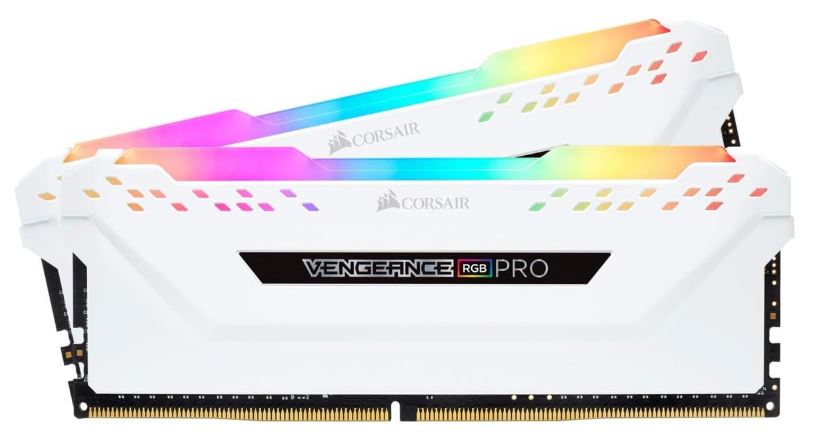 Corsair Vengeance RGB PRO 16GB (2x8GB) DDR4 3200MHz C16 Desktop Gaming Memory White - Image 3
