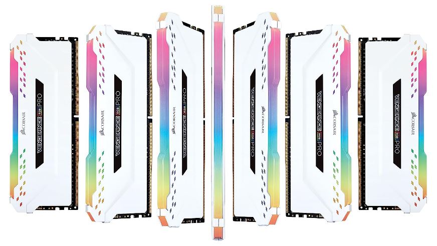 Corsair Vengeance RGB PRO 16GB (2x8GB) DDR4 3200MHz C16 Desktop Gaming Memory White - Image 4