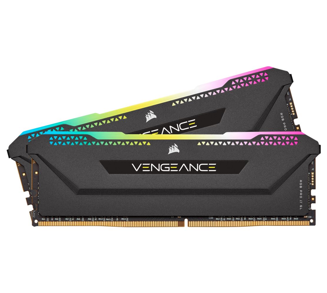 (LS) Corsair Vengeance RGB PRO SL 32GB (2x16GB) DDR4 3200Mhz C16 Black Heatspreader Desktop Gamin...