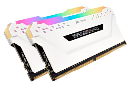 (LS)Corsair Vengeance RGB PRO 32GB (2x16GB) DDR4 3200MHz C16 Desktop Gaming Memory White