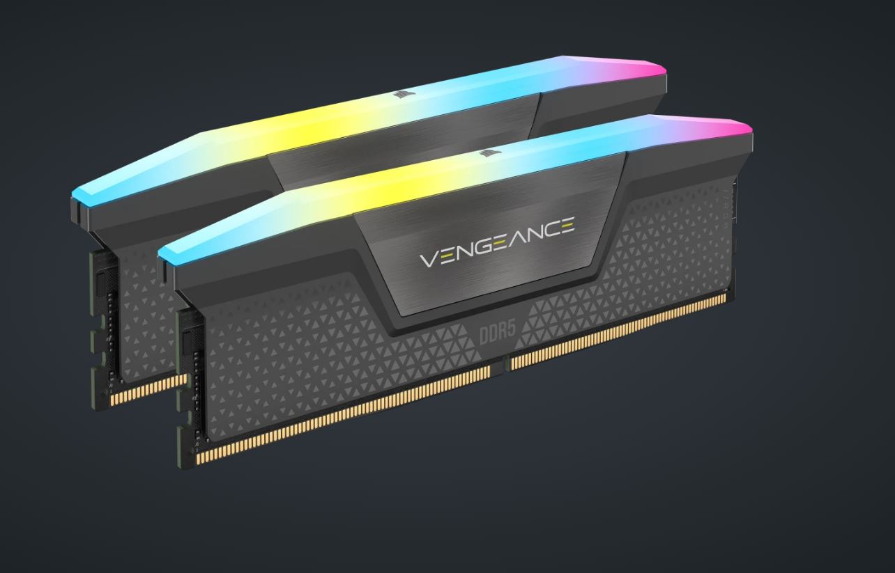 Corsair Vengeance RGB 32GB (2x16GB) DDR5 DRAM 6400MT/s CL32 AMD EXPO  Intel XMP Memory Kit (LS)
