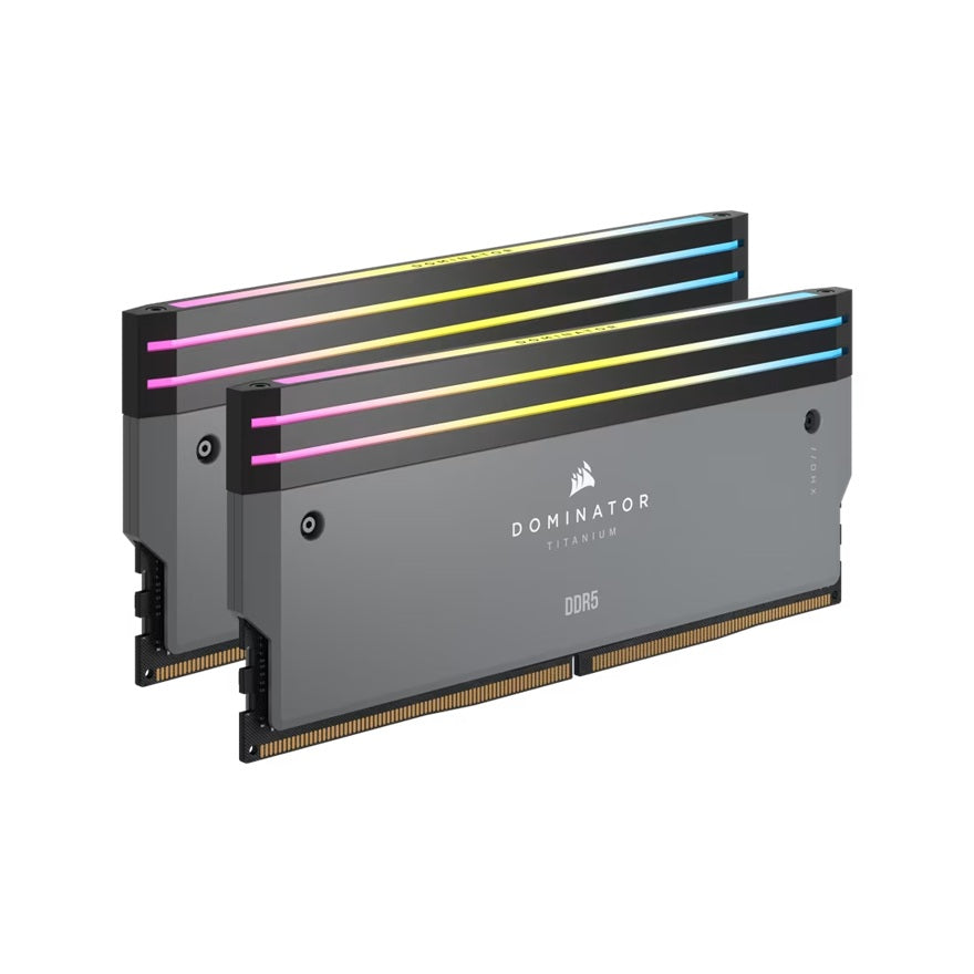 DOMINATOR® TITANIUM RGB 64GB (2x32GB) DDR5 DRAM 6000MT/s CL30 AMD EXPO  Intel XMP Memory Kit — Grey - Image 3