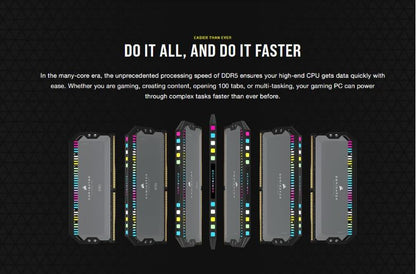 Corsair DOMINATOR® RGB DDR5 32GB (2 x 16GB) DDR5 5600 CL36-36-36-76 1.25V Intel XMP  AMD EXPO - G... - Image 3