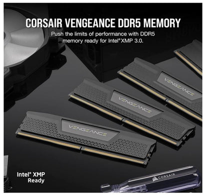 Corsair  Vengeance 96GB (2x48GB) DDR5 UDIMM 5600MHz C40 1.25V Desktop Gaming Memory Black - Image 3