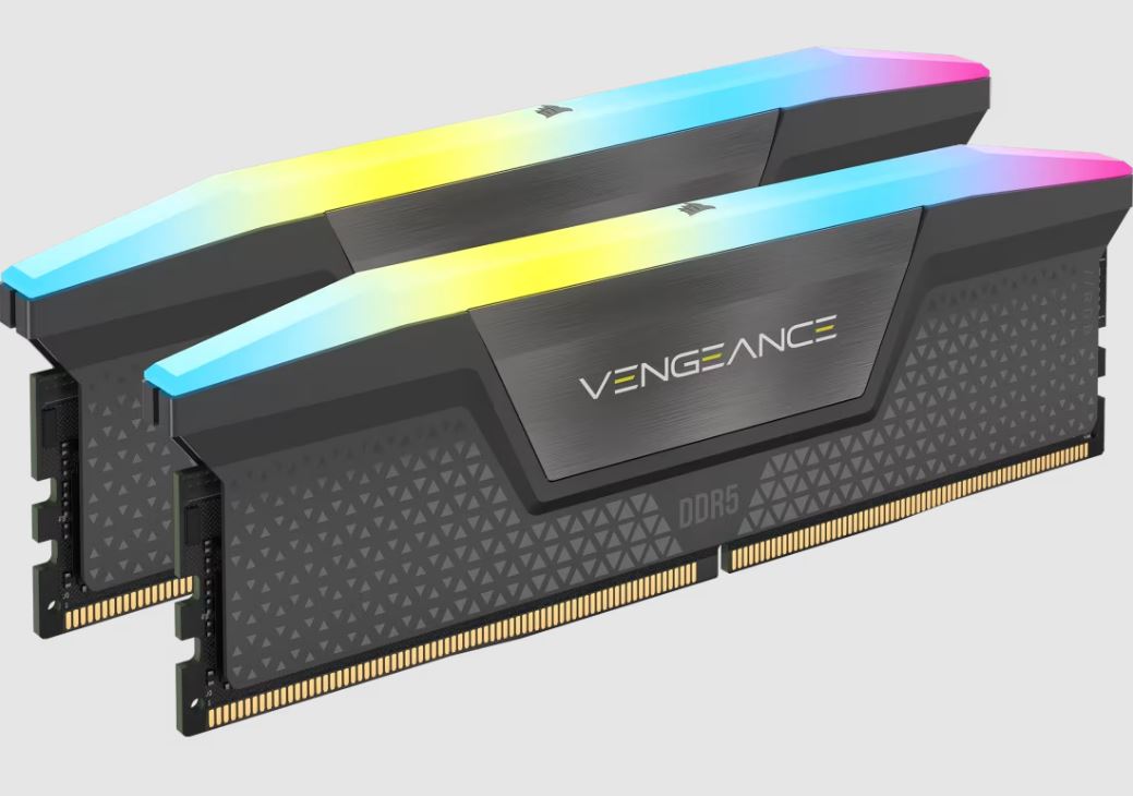 Corsair Vengeance RGB 64GB (2x32GB) DDR5 DRAM 6000MT/s CL30 AMD EXPO  Intel XMP Memory Kit
