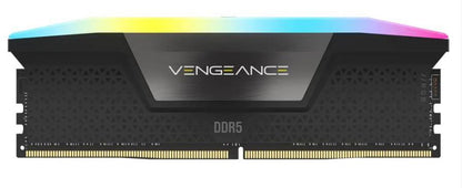 Corsair Vengeance RGB 32GB (2x16GB) DDR5 UDIMM 5200MHz C40 1.25V Desktop Gaming Memory Black - Image 2
