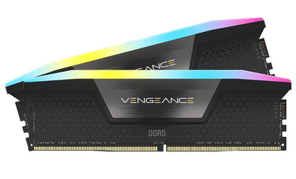 Corsair Vengeance RGB 32GB (2x16GB) DDR5 UDIMM 5200MHz C40 1.25V Desktop Gaming Memory Black - Image 3