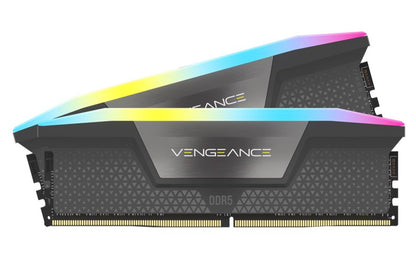 Corsair Vengeance RGB 32GB (2x16GB) DDR5 UDIMM 5200MHz C40 1.25V Desktop Gaming Memory Black Opti... - Image 2