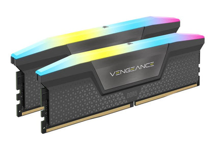 Corsair Vengeance RGB 32GB (2 x16GB) DDR5 6000 CL30-36-36-76 1.40V Intel XMP  AMD EXPO - GREY - M...