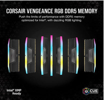 Corsair Vengeance RGB 32GB (2 x16GB) DDR5 6000 CL30-36-36-76 1.40V Intel XMP  AMD EXPO - GREY - M... - Image 3