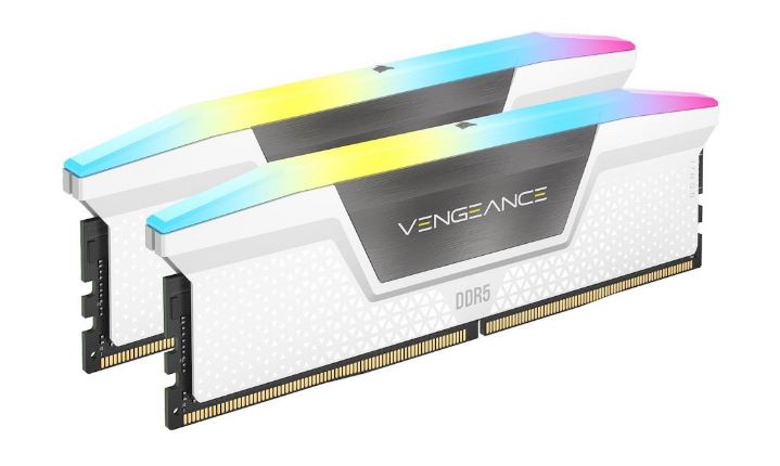 Corsair Vengeance RGB 32GB (2x16GB) DDR5 UDIMM 6000MHz C36 1.4V Desktop Gaming Memory White - Image 2