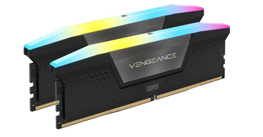 Corsair Vengeance RGB 32GB (2x16GB) DDR5 UDIMM 6000MHz C36 1.4V Desktop Gaming Memory Black Mac - Image 2