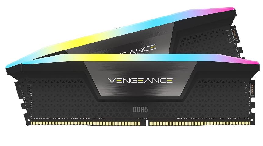 Corsair Vengeance RGB 32GB (2x16GB) DDR5 UDIMM 6200MHz C36 1.3V Desktop Gaming Memory Black - Image 2