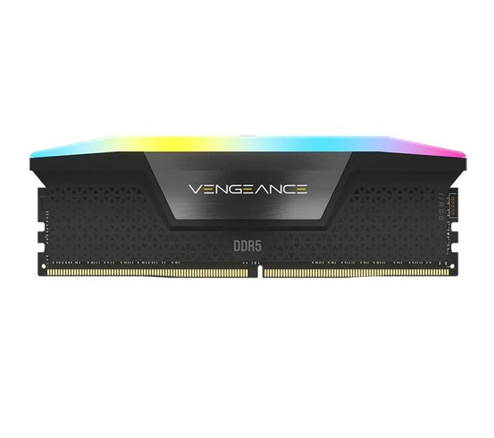 Corsair Vengeance RGB 32GB (2x16GB) DDR5 UDIMM 6400MHz C32 1.35V Desktop Gaming Memory Black - Image 2