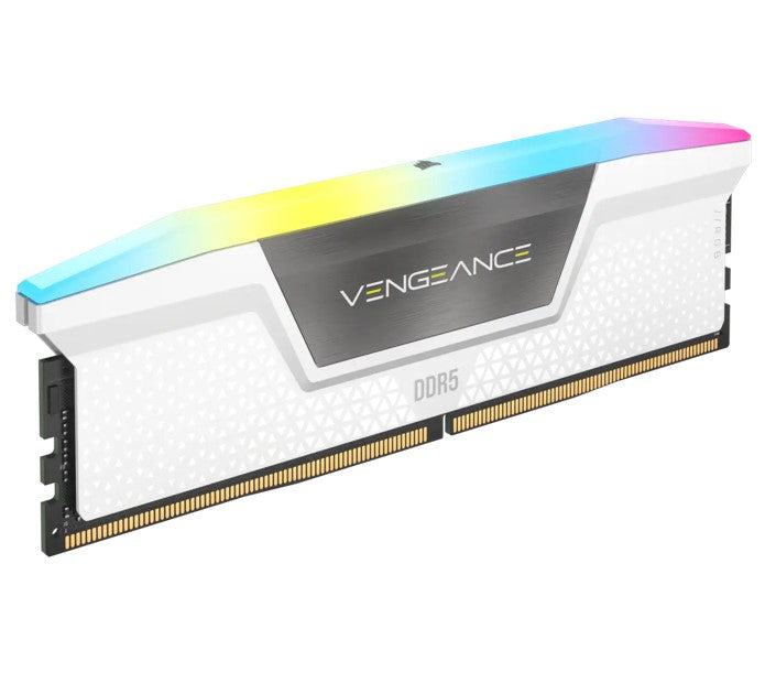 Corsair Vengeance RGB 64GB (2x32GB) DDR5 UDIMM 5200MHz C40 1.25V Desktop Gaming White - Memory - Image 2