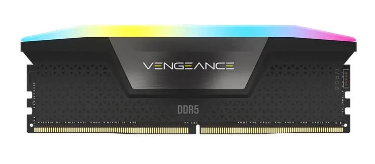 Corsair Vengeance RGB 64GB (2x32GB) DDR5 UDIMM 5600MHz C36 1.25V Desktop Gaming Memory Black Optimized
