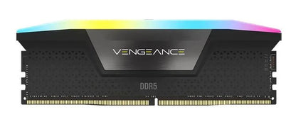 Corsair Vengeance RGB 64GB (2x32GB) DDR5 UDIMM 5600MHz C36 1.25V Desktop Gaming Memory Black Optimized