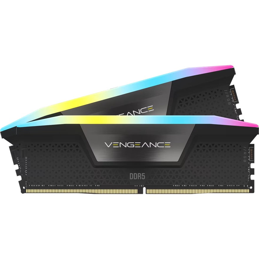 Corsair VENGEANCE® RGB 32GB (2x16GB) DDR5 DRAM 6000MT/s CL36 Memory Kit — Black - Image 4