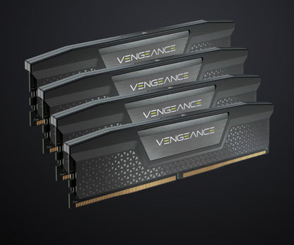 Corsair Vengeance RGB 192GB (4x48GB) DDR5 DRAM 5200MT/s CL38 Memory Kit — Black optimized for Int...