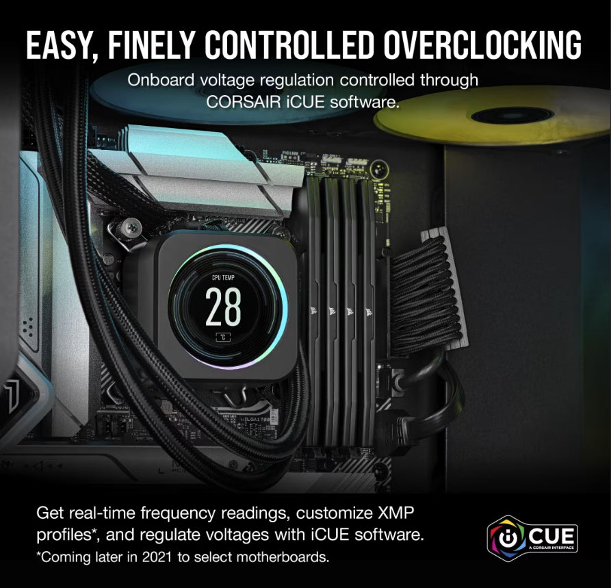 Corsair Vengeance RGB 192GB (4x48GB) DDR5 DRAM 5200MT/s CL38 Memory Kit — Black optimized for Int... - Image 4