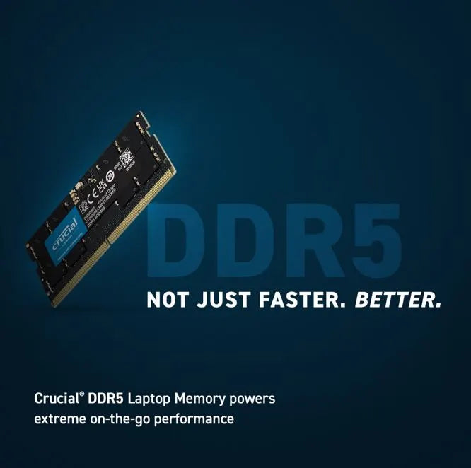 Crucial 32GB (1x32GB) DDR5 SODIMM 4800MHz C40 1.1V Notebook Laptop Memory - Image 2