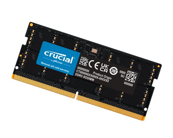 Crucial 64GB (1x64GB) DDR5 SODIMM 5600MHz CL46 Desktop PC Memory