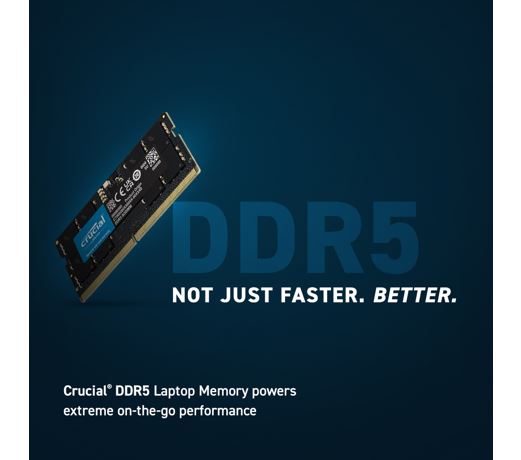 Crucial 8GB (1x8GB) DDR5 SODIMM 5600MHz C46 1.1V Notebook Laptop Memory - Image 2