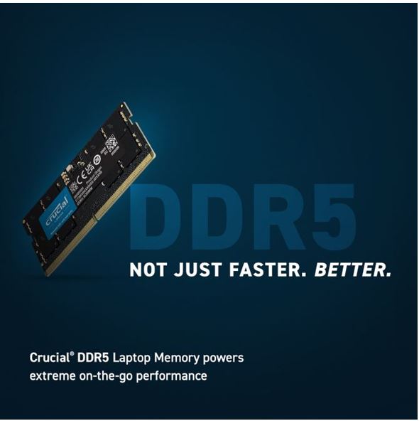 Crucial 96GB (2x48GB) DDR5 SODIMM 5600MHz CL46 Notebook Laptop Memory - Image 2