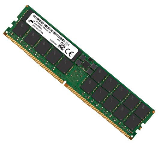 Micron 64GB (1x64GB) DDR5 RDIMM 5600MHz CL46 2Rx4 ECC Registered Server Data Center Memory 3yr wty